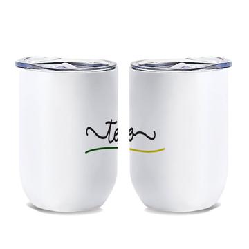 Togo Flag Colors : Gift Wine Tumbler Togolese Travel Expat Country Minimalist Lettering