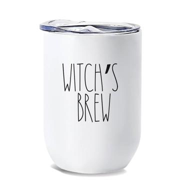 Witch Brew : Gift Wine Tumbler The Skinny inspired Decor Mug Quotes Fall Autumn Halloween