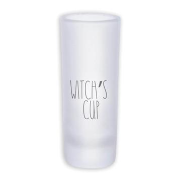 Witch Cup : Gift Frosted Shot Glass Tal The Skinny inspired Decor Mug Quotes Fall Autumn Halloween
