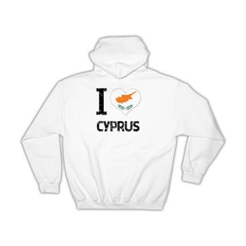 I Love Cyprus : Gift Hoodie Heart Flag Country Crest Cypriot Expat