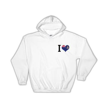 I Love Cayman Islands : Gift Hoodie Flag Heart Crest Country Cayman Islander Expat