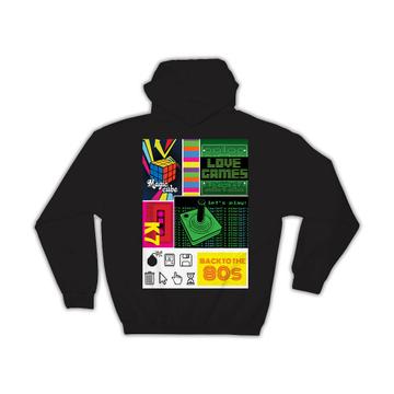 Back to the 80s Games Rubiks Cube : Gift Hoodie Retro Vintage Pop Art