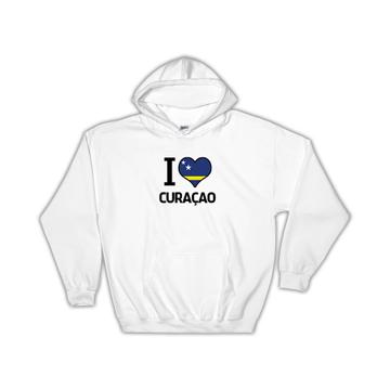 I Love Curaçao : Gift Hoodie Flag Heart Country Crest Expat