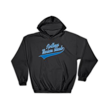 Northern Mariana Islands : Gift Hoodie Flag College Script Country Expat
