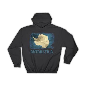 Antarctica Flag : Gift Hoodie Continent North Pole Snow Country Souvenir Map Travel Unique