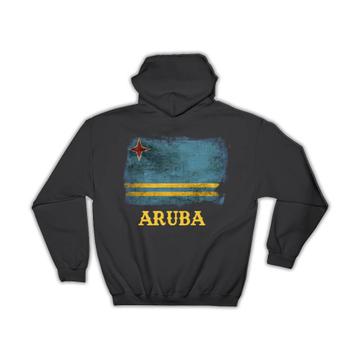 Aruba Flag Distressed : Gift Hoodie Aruban Pride North America Country Souvenir Vintage Print