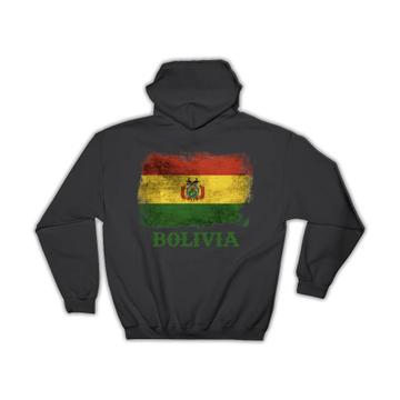 Bolivia Bolivian Flag Distressed : Gift Hoodie South American Latin Country Souvenir Patriotic Art