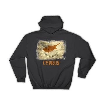 Cyprus Cypriot Flag : Gift Hoodie Distressed Art European Country Souvenir National Vintage Pride