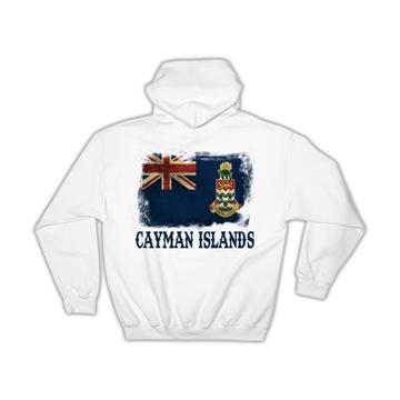 Cayman Islands Flag : Gift Hoodie Distressed Proud Islander North America Country Souvenir Art