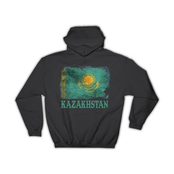 Kazakhstan Kazakh Flag : Gift Hoodie Asia Asian Country Pride Souvenir Vintage Distressed Art