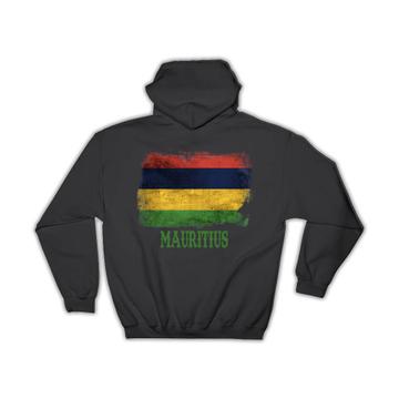 Mauritius Mauritian Flag : Gift Hoodie Africa Proud African Country Souvenir National Distressed Art