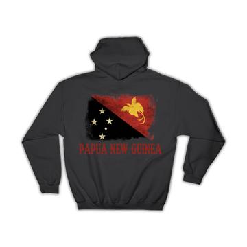 Papua New Guinea Guinean Flag : Gift Hoodie Country Vintage National Souvenir Australia Distressed