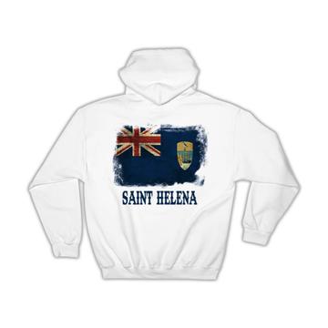 Saint Helena Flag : Gift Hoodie Africa African Island Country National Souvenir Distressed Art