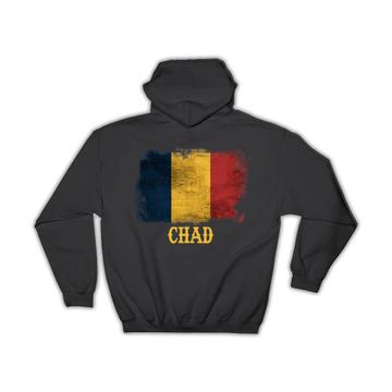 Chad Chadian Flag : Gift Hoodie Distressed Africa African Country Souvenir National Vintage Art