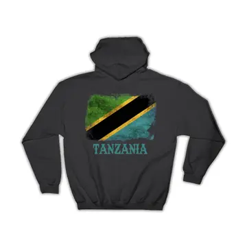 Tanzania Tanzanian Flag : Gift Hoodie Africa African Country Souvenir National Vintage Distressed