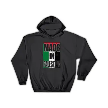 Made In Palestine : Gift Hoodie Flag Retro Artistic Palestinian Expat Country