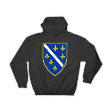 Bosnian Crest : Gift Hoodie Flag Bosnia Herzegovina Expat