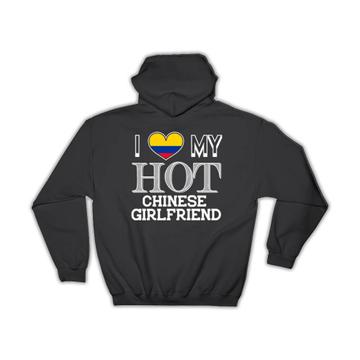 I Love My Hot Colombian Girlfriend : Gift Hoodie Colombia Flag Country Valentines