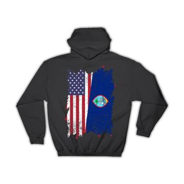 United States Guam : Gift Hoodie American Guamanian Flag Expat Mixed Country Flags