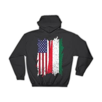 United States Hungary : Gift Hoodie American Hungarian Flag Expat Mixed Country Flags