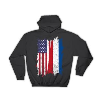 United States Netherlands : Gift Hoodie American Dutch Flag Expat Mixed Country Flags