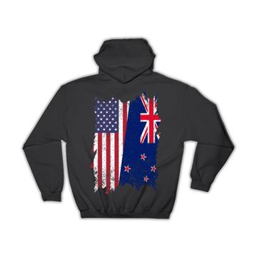 United States New Zealand : Gift Hoodie American New Zealander