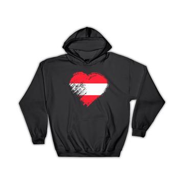 Austrian Heart : Gift Hoodie Austria Country Expat Flag Patriotic Flags National