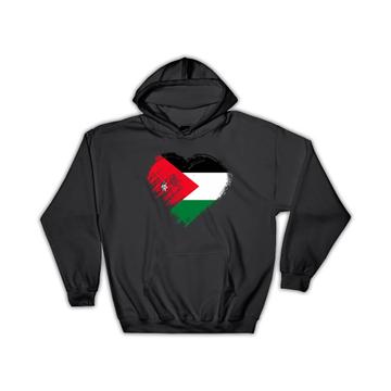 Jordanian Heart : Gift Hoodie Jordan Country Expat Flag Patriotic Flags National