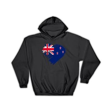 New Zealander Heart : Gift Hoodie New Zealand Country Expat Flag