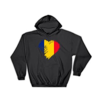 Romanian Heart : Gift Hoodie Romania Country Expat Flag Patriotic Flags National
