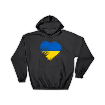 Ukrainian Heart : Gift Hoodie Ukraine Country Expat Flag Patriotic Flags National