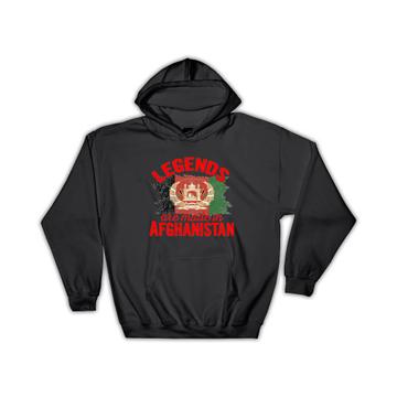 Legends are Made in Afghanistan: Gift Hoodie Flag Afghan Expat Country