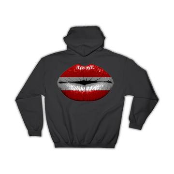 Lips Austrian Flag : Gift Hoodie Austria Expat Country For Her Woman Feminine Women Sexy Flags Lipstick