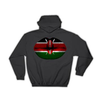 Lips Kenyan Flag : Gift Hoodie Kenya Expat Country For Her Woman Feminine Women Sexy Flags Lipstick