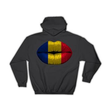 Lips Romanian Flag : Gift Hoodie Romania Expat Country For Her Woman Feminine Women Sexy Flags Lipstick