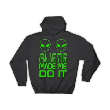 Cute Aliens Ufo : Gift Hoodie Science Fiction Day Celebration Wall Decoration Poster Art