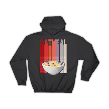 Oatmeal Bowl : Gift Hoodie National Month Healthy Food Colorful Kitchen Wall Poster Art