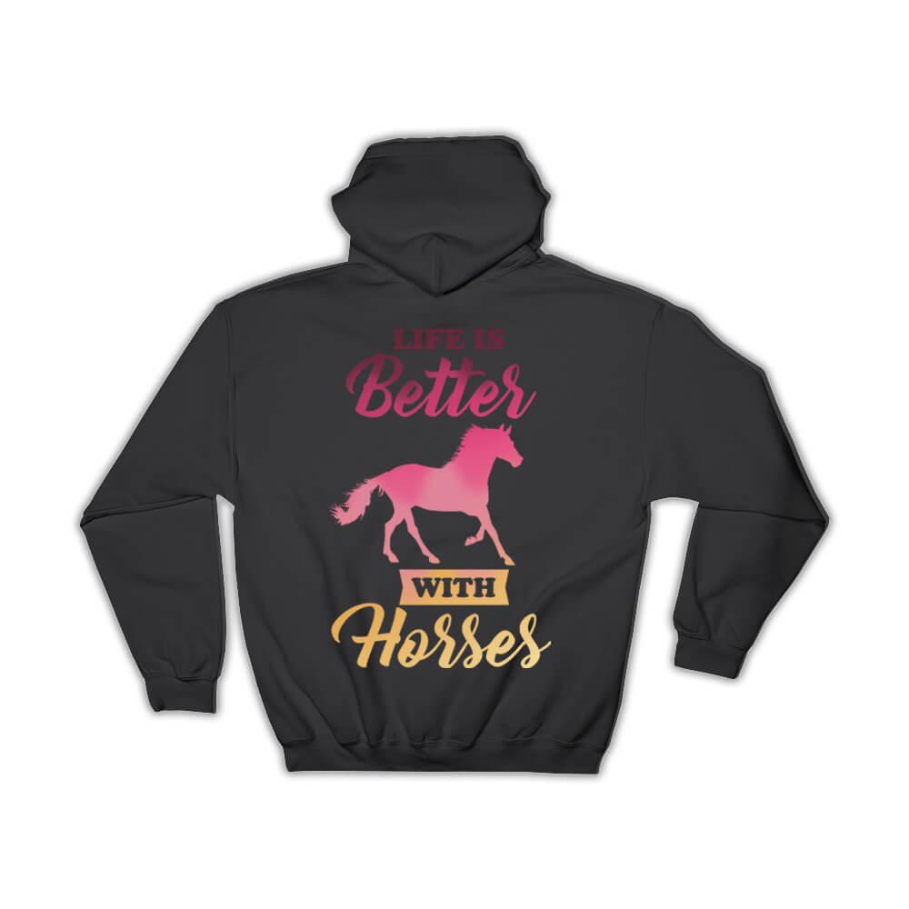 Life is good sales horse hoodie