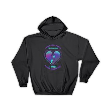 I Wear Teal And Purple : Gift Hoodie Suicide Prevention Awareness Hope Mental Health