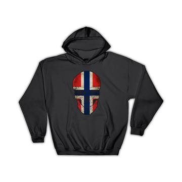 Norway Flag Skull : Gift Hoodie Norwegian National Colors