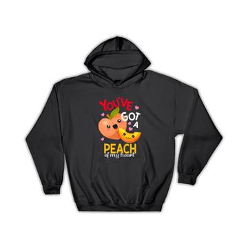 Peach Of My Heart : Gift Hoodie For Girlfriend Best Friend Fruit Food Funny Art Print Kids