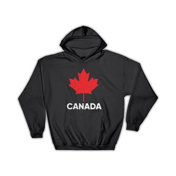 For Canadian Canada Maple Leaf : Gift Hoodie Patriotic National Day Cute Funny Art Print