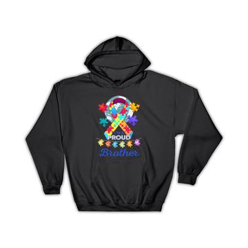 Autism Brother : Gift Hoodie Proud Awareness Month Family Protection Support
