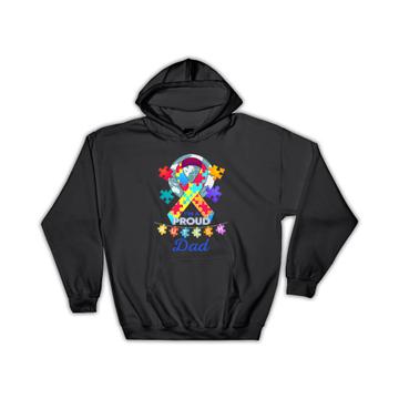 Autism Dad Father : Gift Hoodie Proud Awareness Month Family Protection Support