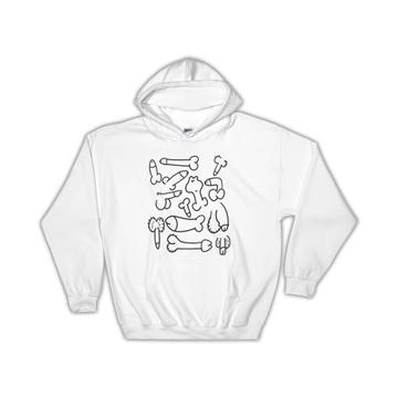 Penis Variety Silhouettes : Gift Hoodie Male Genitals Dicks Bachelorette Bachelor Party Decor Humor