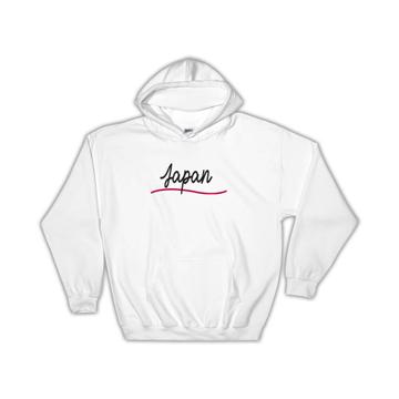 Japan Flag Colors : Gift Hoodie Japanese Travel Expat Country Minimalist Lettering