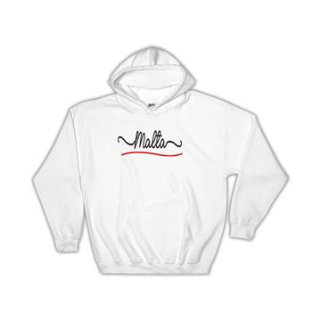 Malta Flag Colors : Gift Hoodie Maltese Travel Expat Country Minimalist Lettering