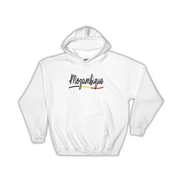 Mozambique Flag Colors : Gift Hoodie Mozambican Travel Expat Country Minimalist Lettering