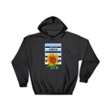 Sunflower Summertime : Gift Hoodie Flower Floral Yellow Decor Hello Sweeet