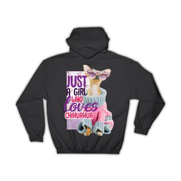 Chihuahua Pullover : Gift Hoodie Dog Pet Animal Glasses Funny Flowers Puppy Fashion